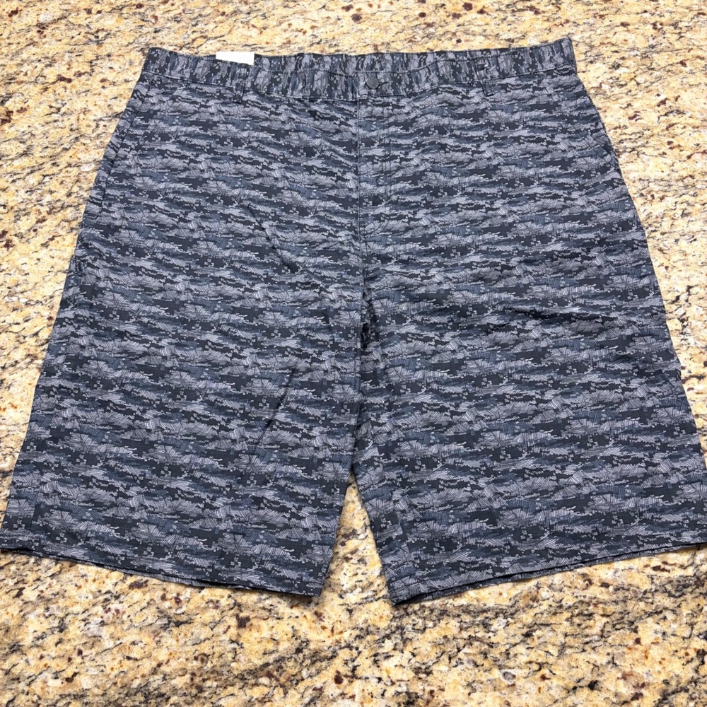 Genuine Dickies Mens Camo Ripstop Shorts Regular Fit Grey Black 44 ws